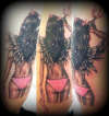 Bikini Girl Tattoo White cat studio istanbul ink