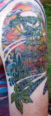 High voltage tower tattoo