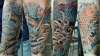 Koi fish/ Dragon half sleeve tattoo