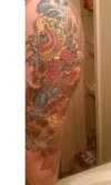 Koi swmming upstream tattoo