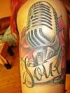 Microphone tattoo