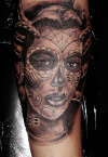 biomech dead girl tattoo
