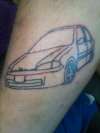 car nuts tattoo