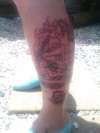 more of leg tattoo