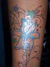 stars n flowers tattoo