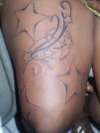 stars on thigh tattoo