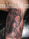 virgin mary tattoo