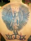 Aztec Guardian Angel tattoo