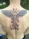 Charlies Guardian Angel tattoo