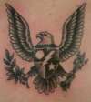 Eagle w/ shield tattoo