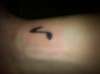 Music Note on Wrist. tattoo