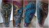 My Leg Sleeve , Elephant,Snake and Tiger tattoo