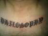 Philosophy tattoo