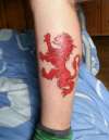 Scottish Rampant Lion tattoo