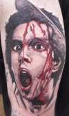 ZOMBIE DAWN OF THE DEAD TATTOO BY SAMHANE