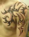 beveled tribal tattoo
