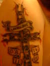 chain cross tattoo