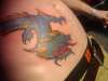 colored dragon tattoo