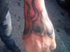 flames freehand tattoo