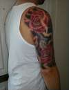 smoking roses tattoo