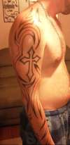 tribal sleeve tattoo