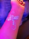 Blacklight Dragonfly tattoo