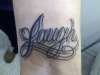 Laugh tattoo