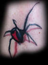 Red Backed Widow tattoo