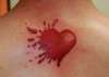 Splatter Heart tattoo