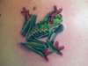 Tree frog tat tattoo