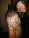 tribal with lizard tattoo