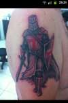 Crusader knight tattoo