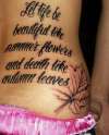 Let life be beautiful tattoo