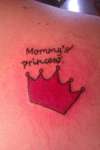 Mommys Princess with Crown tattoo