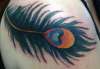 Peacock Feather Cover-up tattoo
