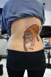 Tiger back tattoo