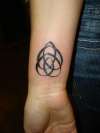 Wrist tattoo Celtic knot Motherhood