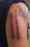 fork and spoon tattoo