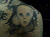 Alien & space tattoo