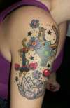 Arm in progress tattoo