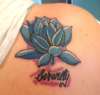 Blue Lotus flower- serenity tattoo