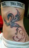 Blue Phoenix tattoo