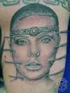 Detailed portrait tattoo