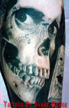 Evil Dead skull tattoo