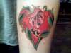 K Heart Tattoo