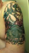 Lady luck pin up tattoo