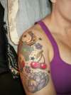 My Rockabilly Cherries tattoo