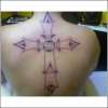 Outline of my cross tattoo