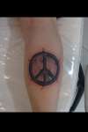 Peace and Love tattoo