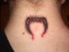 vampire/ back of neck 2 tattoo